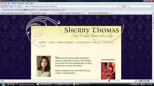 Sherry’s first Croco Designs Website
